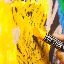 Sennelier oil stick Fluo & metallic zestaw 6 sztyftów olejnych 38ml -