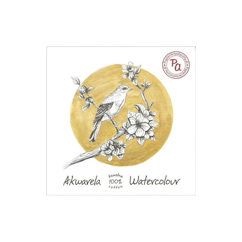 PA sójka blok do akwareli 20x20cm 15ark - sklep plastyczny - szał dla