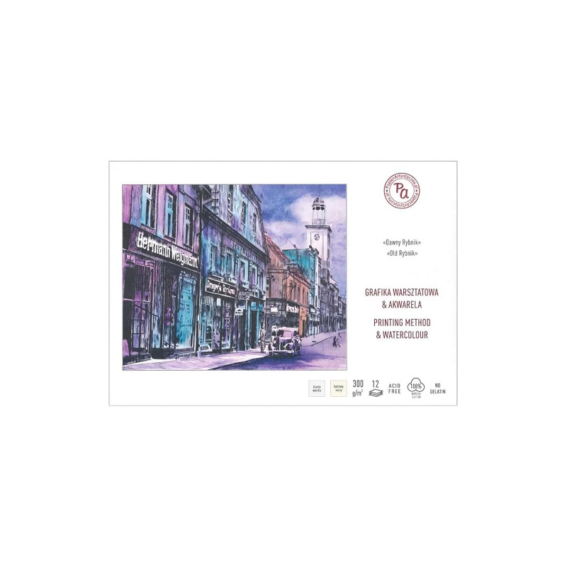 PA former fisher block for graphics and watercolor mix A4 12ark - plasty store