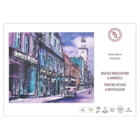 PA former fisher block for graphics and watercolor mix A4 12ark - plasty store