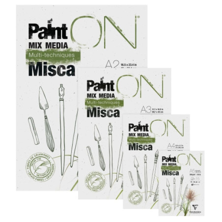 Clairefontaine paint on misca blok mix media 250g 15ark - sklep plasty