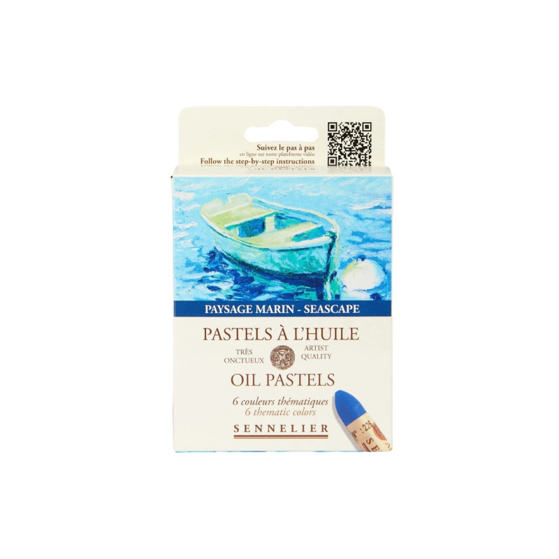 Sennelier seascape set of 6 oil pastels - art store - craze