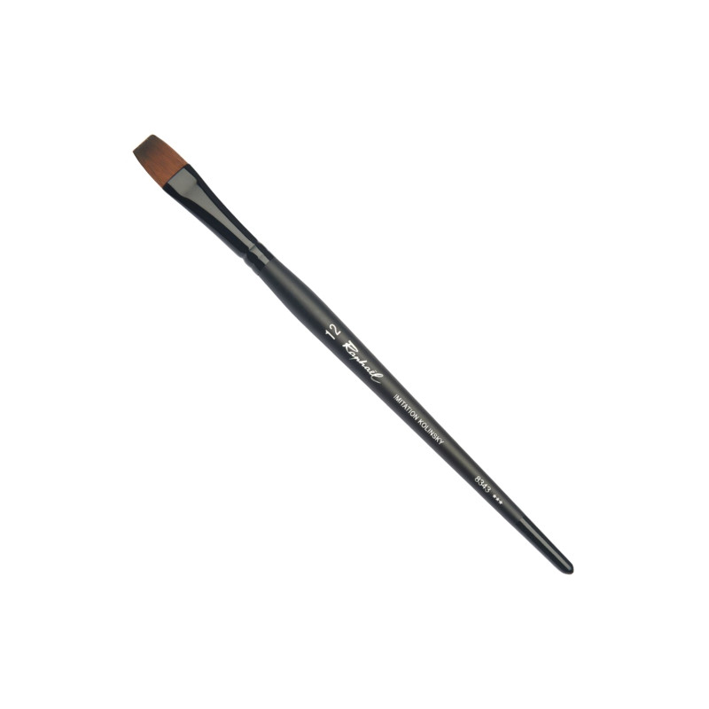 Raphael stradivarius 8343 flat brush curved synthetic imitac