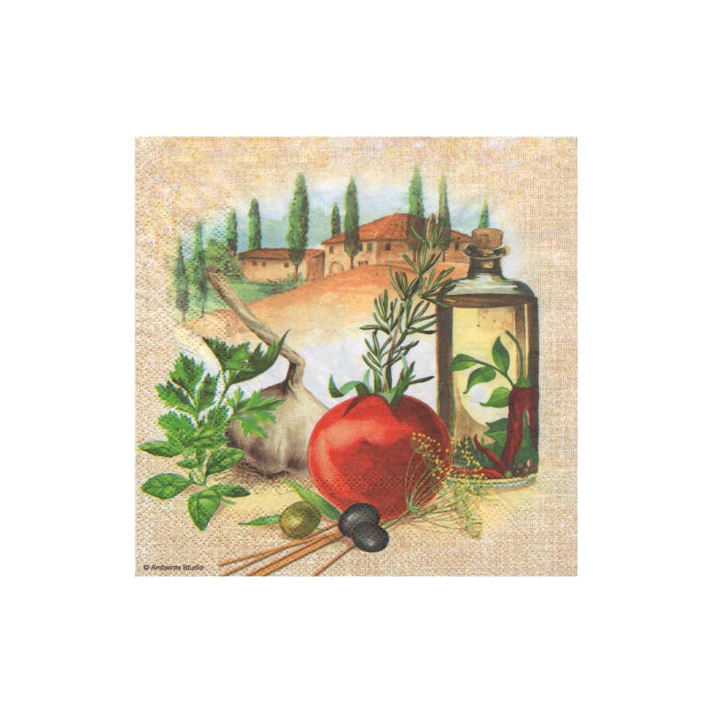 Serwetka do decoupage ambiente 19-13309375 italian food - sklep plasty