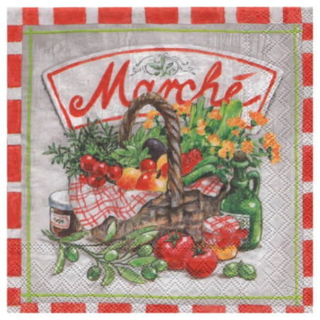 Decoupage napkin ambiente 19-13309140 market - art store -.