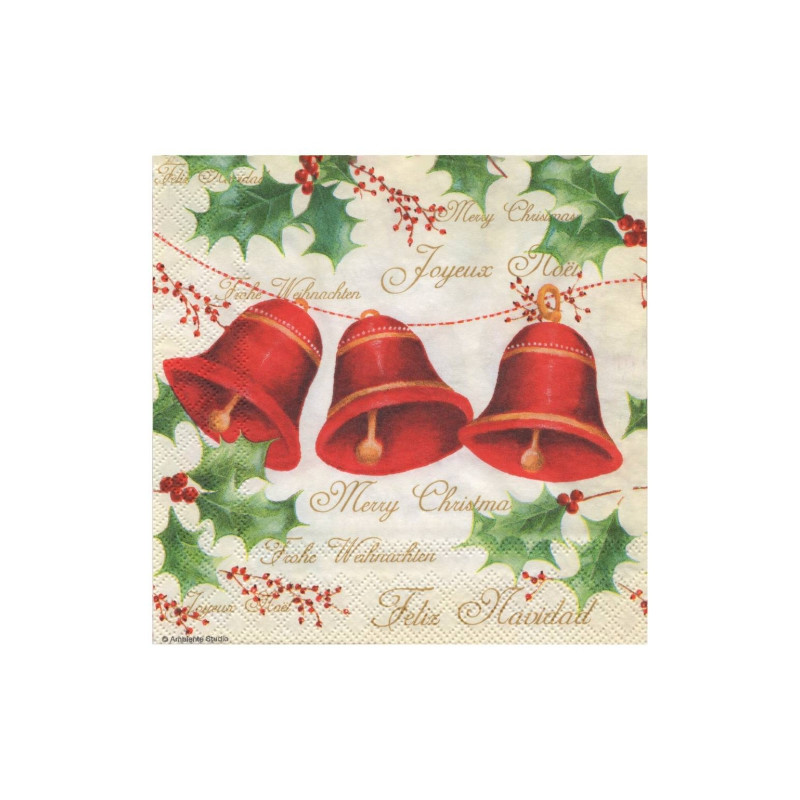 Serwetka do decoupage ambiente 9-33304085 three bells - sklep plastycz