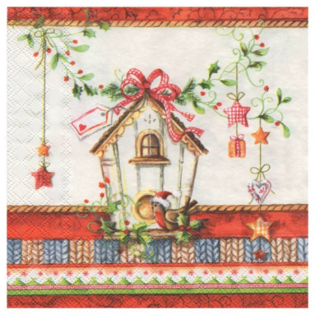 Decoupage napkin ambiente 17-33303365 bird's house - plasty store