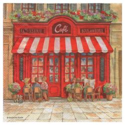 Serwetka do decoupage ambiente 17-13307580 paris cafe - sklep plastycz