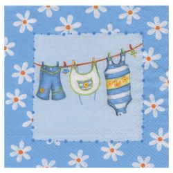 Decoupage napkin ambiente 13-13304960 baby blue - art store