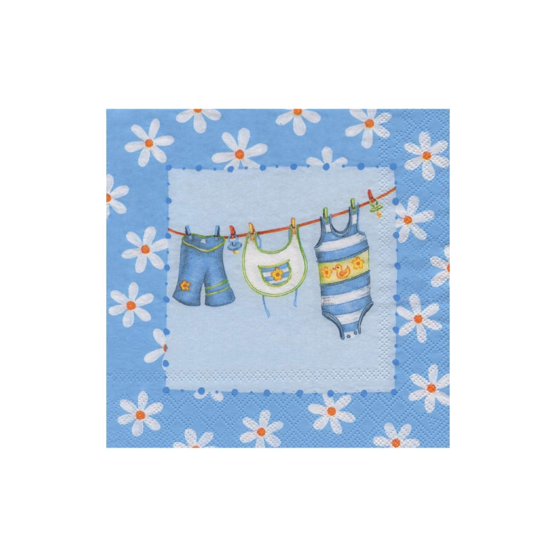 Serwetka do decoupage ambiente 13-13304960 baby blue - sklep plastyczn