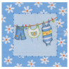 Decoupage napkin ambiente 13-13304960 baby blue - art store