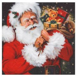 Serwetka do decoupage ambiente 11-33303760 santa with gifts - sklep pl