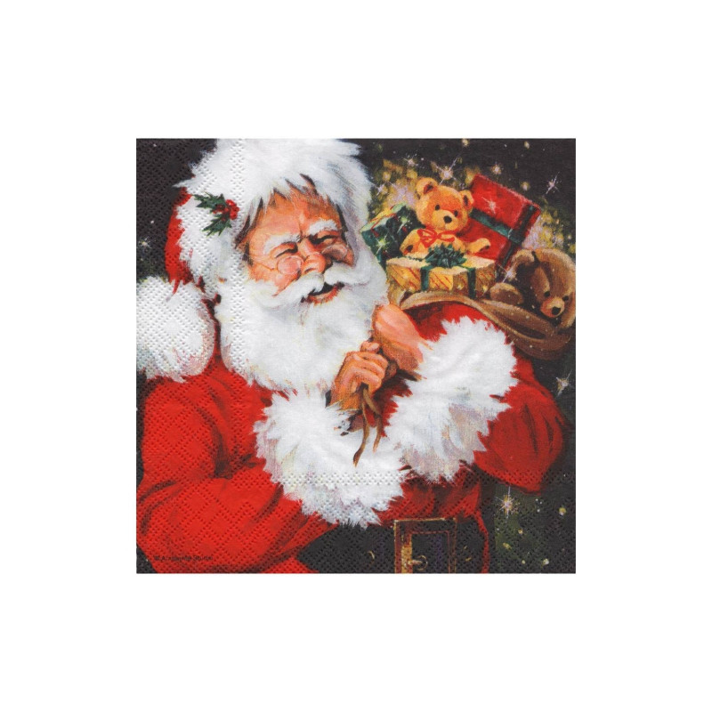 Serwetka do decoupage ambiente 11-33303760 santa with gifts - sklep pl