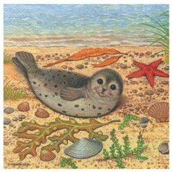 Serwetka do decoupage ambiente 14-13306400 seal - sklep plastyczny - s