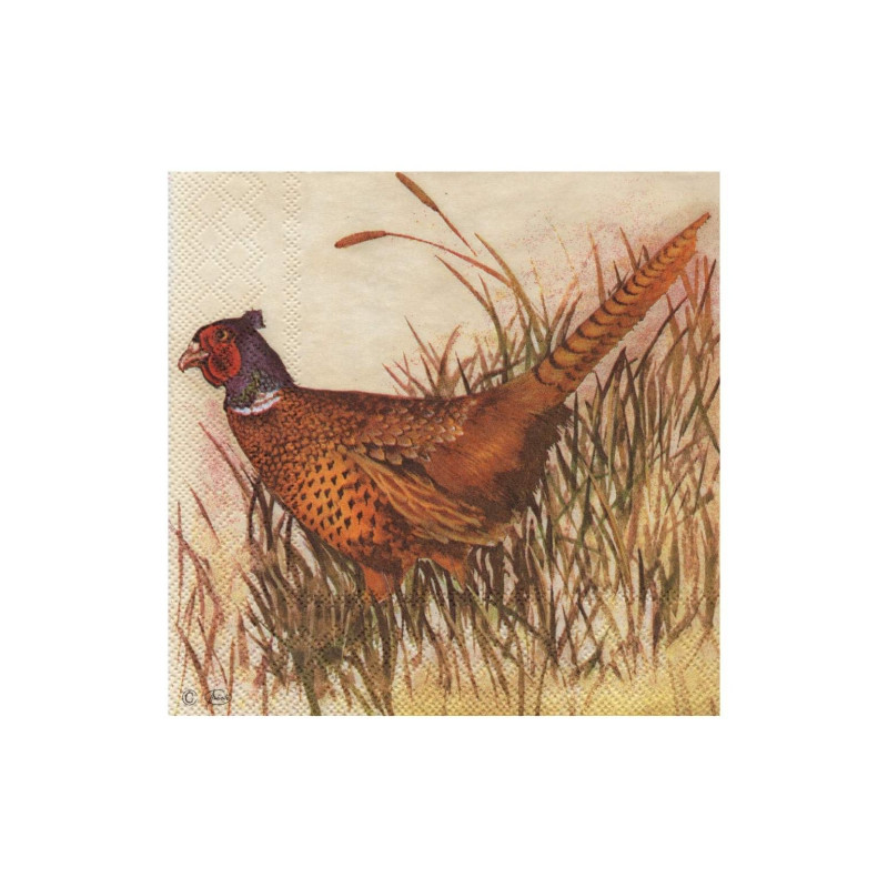 Serwetka do decoupage ambiente 13307710 pheasant - sklep plastyczny - 
