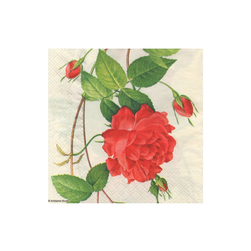 Serwetka do decoupage ambiente 19-13307295 chinese rose - sklep plasty