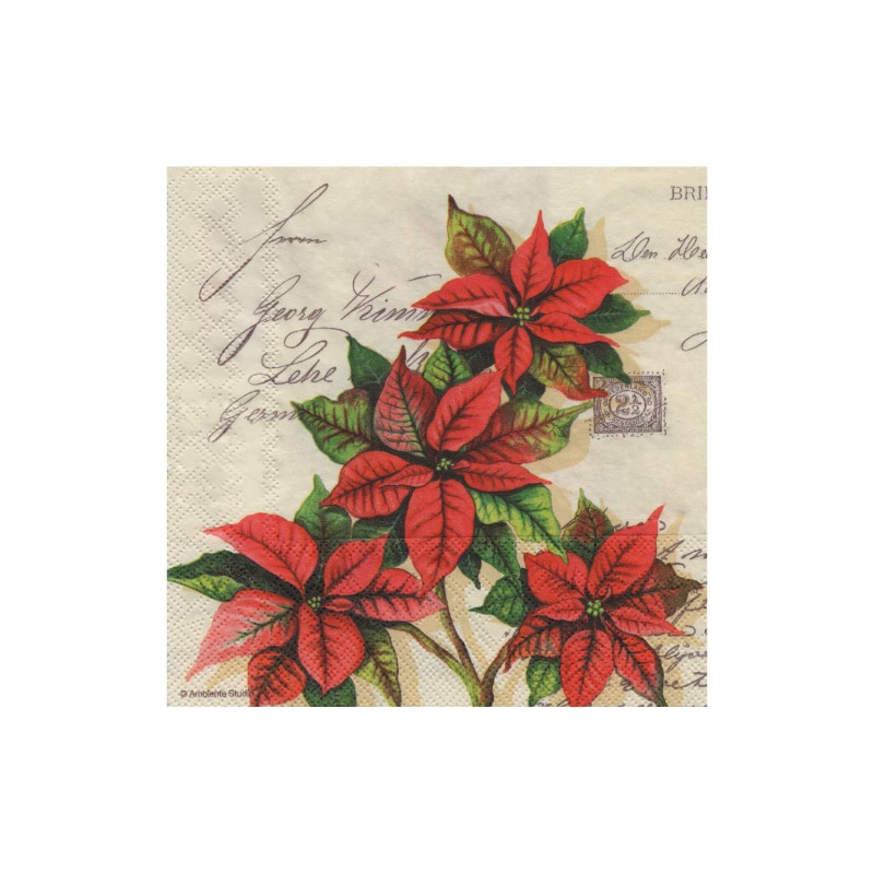 Decoupage napkin ambiente 18-133303310 christmas greetings