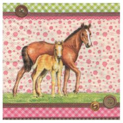 Serwetka do decoupage ambiente 12-13309205 signed horses - sklep plast