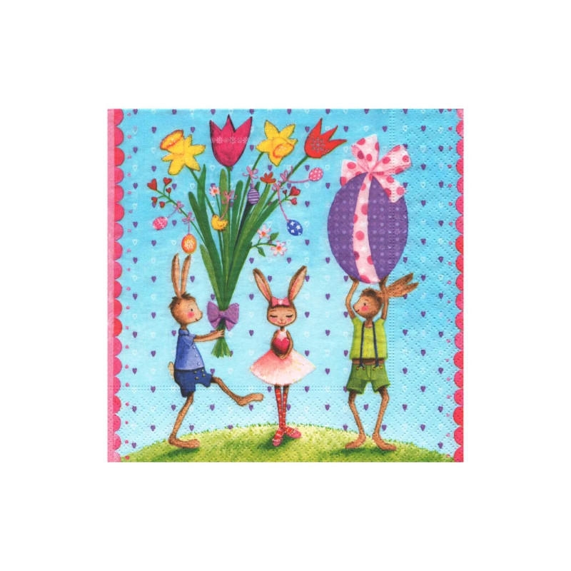 Decoupage napkin paper-design 7-21403 easter party - plasty store