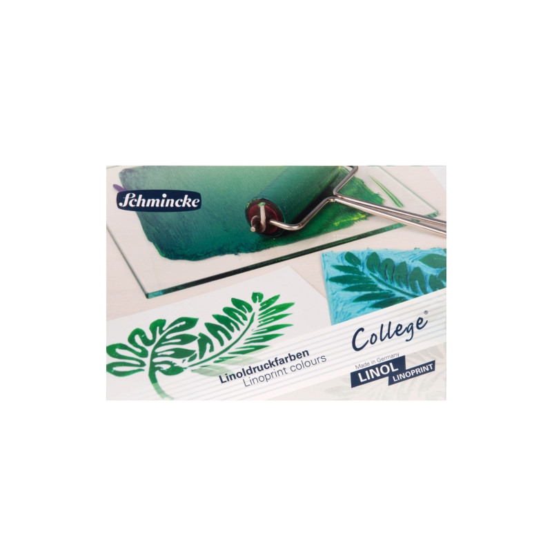 Schmincke College Linoprint set of 5 linocut paints 75ml - pla store