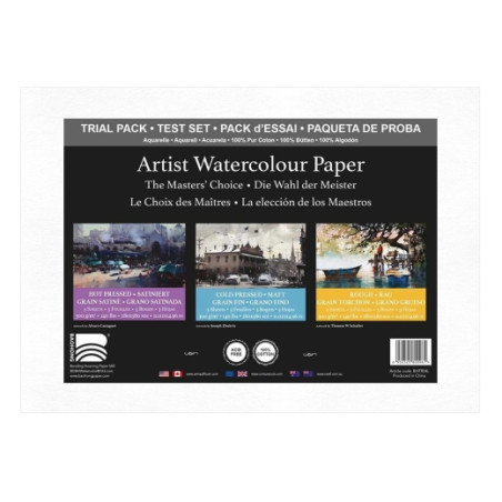 Baohong trial pack the masters' choice watercolor paper mix 3x3ark 28