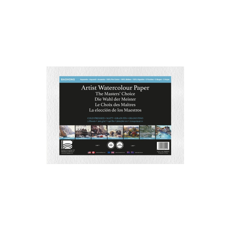 Baohong masters' choice fine grade watercolor paper 300g - store