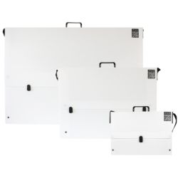 Leniar white plastic folder - art store - craze for artists