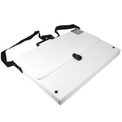 Leniar white plastic folder - art store - craze for artists