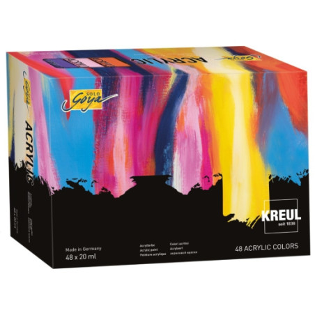 Kreul solo goya set of 48 acrylic paints 20 ml - art store - s