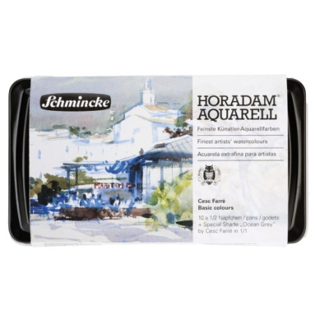 Schmincke horadam aquarell cesc farre zestaw 10 półkostek z kostką oce