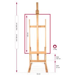 Galfrez professor beech studio easel - art store - dl craze