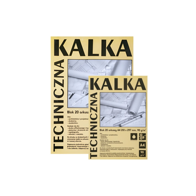 Koh-i-noor calque in block 90g 20 sheets - art store