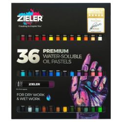 Zieler set of 36 water-based oil pastels - art store