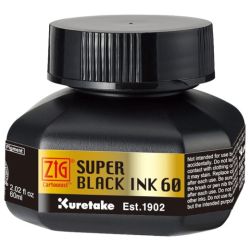Kuretake special black ink szybkoschnący tusz 60ml - sklep plastyczny