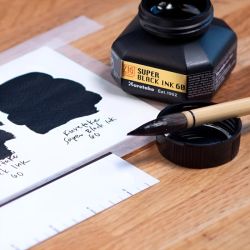 Kuretake special black ink szybkoschnący tusz 60ml - sklep plastyczny