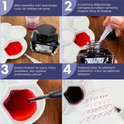 Kuretake drop of shadow gray ink medium - art store - craze