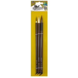 Maries set of 3 different calligraphy brushes - art store - sha
