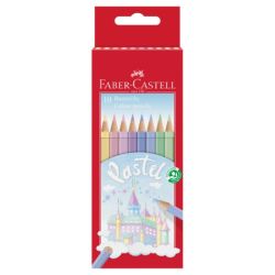 Faber-Castell zestaw 10 pastelowych kredek ołówkowych - sklep plastycz