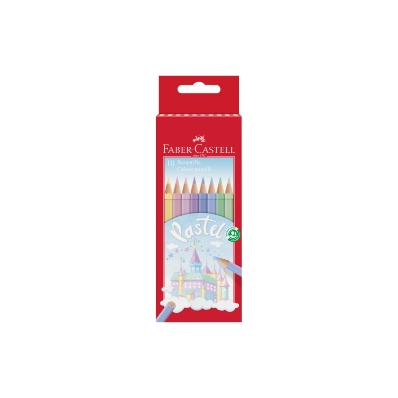 Faber-Castell set of 10 pastel pencil crayons - art store