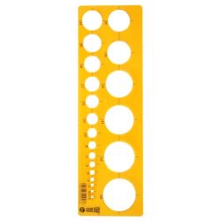 Pratel memobe stencil for drawing circles 2-36 mm - art store 