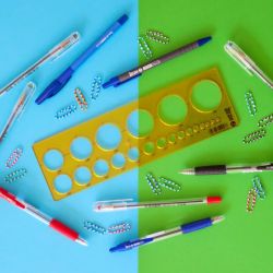 Pratel memobe stencil for drawing circles 2-36 mm - art store 