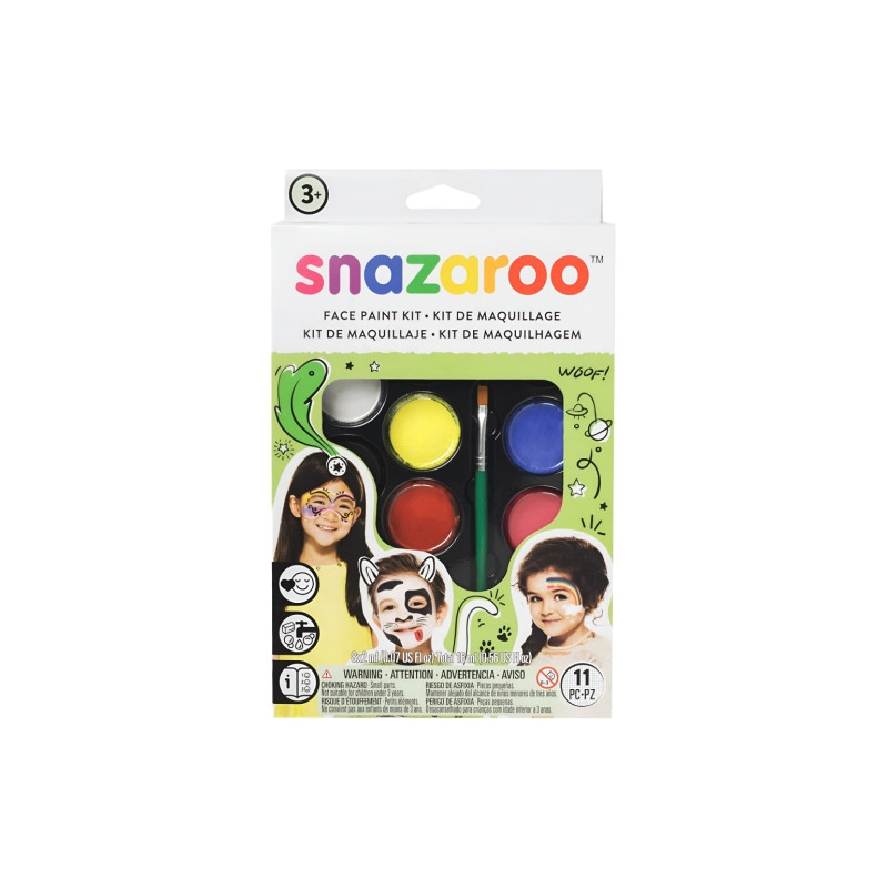 Snazaroo rainbow hanging palette set of 8 face paints - s
