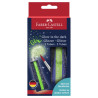 Faber Castell glow-in-the-dark gel glitter 2x12ml - art store