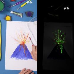 Faber Castell glow-in-the-dark gel glitter 2x12ml - art store