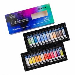 Rosa Gallery classic set of 24 watercolors in 10 ml tubes - art store