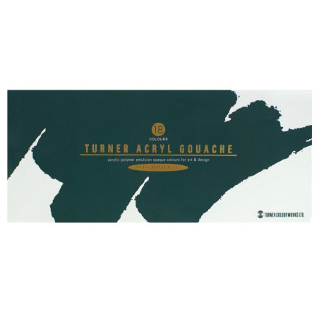 Turner acryl gouache zestaw 18 gwaszy 11ml