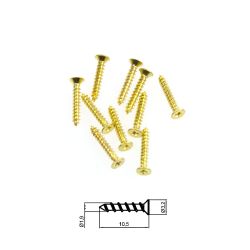 Brass screws for wood 1,6x10mm 10pcs - Szaldlaplastykow.pl