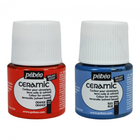 Pebeo ceramic farby do ceramiki 45ml - sklep plastyczny - szał dla pla