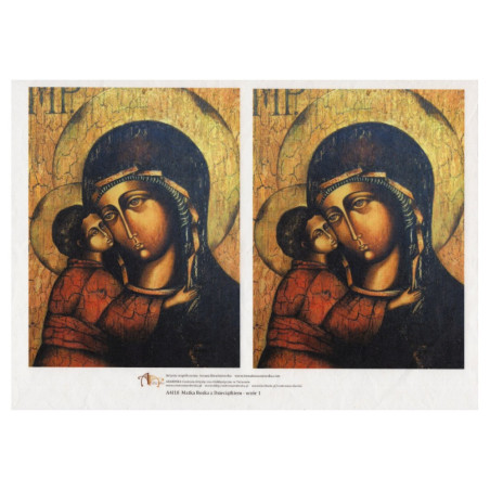 Arabesque rice paper AR A4 I18 Madonna and Child 2 pcs