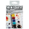 QoR mini set urban sketch set of 6 watercolors in halves
